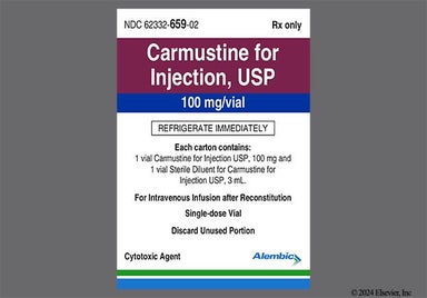 yellow - Carmustine 100mg Powder for Injection