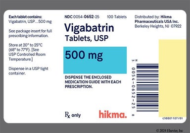 White Oval 54 444 - Vigabatrin 500mg Tablet