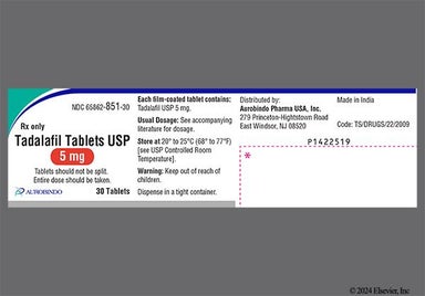 Yellow Oval L And 56 - Tadalafil 5mg Tablet