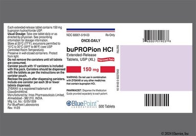 White Round GS1 - Bupropion Hydrochloride 150mg Extended-Release (XL) Tablet