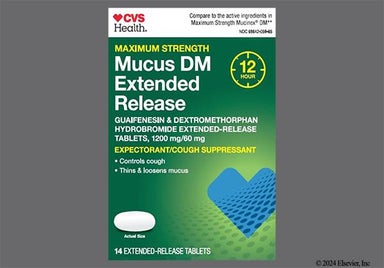 Yellow Oval L812 - CVS Mucus-DM 1200mg-60mg Extended-Release Tablet