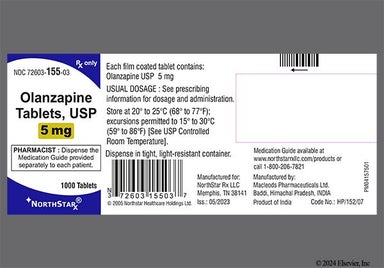 White Round Cl 40 - Olanzapine 5mg Tablet