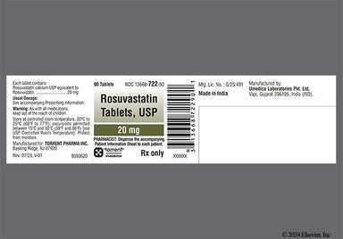 Pink Round R20 - Rosuvastatin Calcium 20mg Tablet