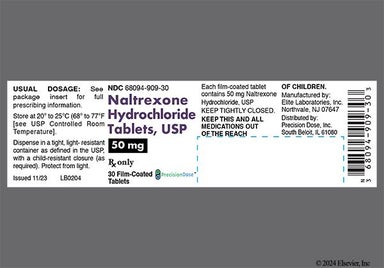 Yellow Round El 15 - Naltrexone Hydrochloride 50mg Tablet