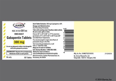 White Oval V1 And G5 - Gabapentin 300mg Tablet (Once-Daily)