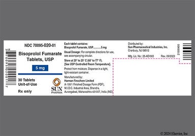 Purple Round H14 - Bisoprolol Fumarate 5mg Tablet