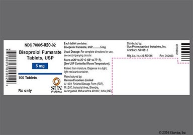 Purple Round H14 - Bisoprolol Fumarate 5mg Tablet