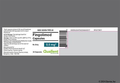 White And Yellow Logo F 0.5 - Fingolimod 0.5mg Capsule