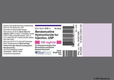 white - Bendamustine Hydrochloride 100mg Powder for Injection