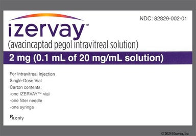 yellow - Izervay 20mg/mL Solution for Injection
