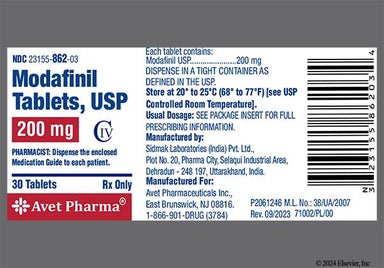 White Round Ac 133 - Modafinil 200mg Tablet