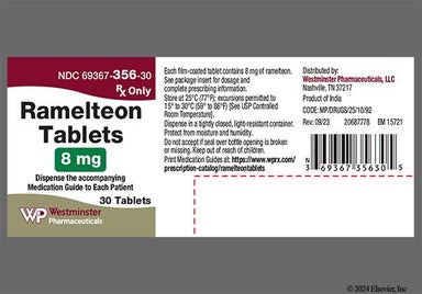 Yellow-orange Round E - Ramelteon 8mg Tablet
