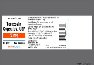 Orange Te3 - Terazosin Hydrochloride 5mg Capsule