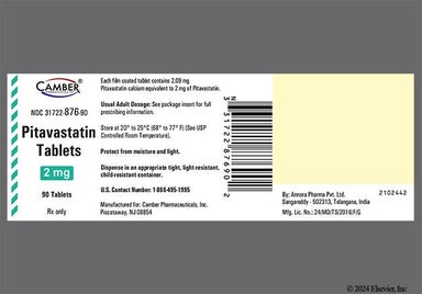 White Round H2 And P - Pitavastatin 2mg Tablet