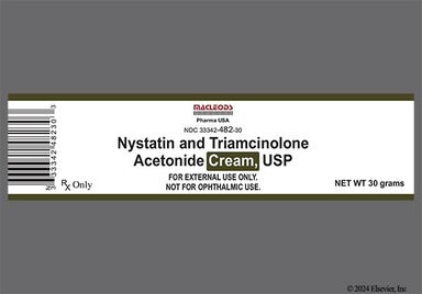 yellow - Nystatin/Triamcinolone Acetonide 100000unit/g-0.1% Topical Cream