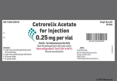 white - Cetrorelix Acetate 0.25mg Powder for Injection