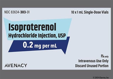 yellow - Isoproterenol Hydrochloride 0.2mg/mL Solution for Injection