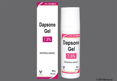 white and yellow - Dapsone 7.5% Topical Gel