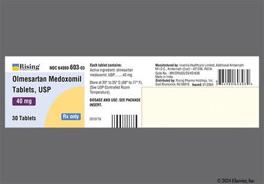 White Oval 067 - Olmesartan Medoxomil 40mg Tablet