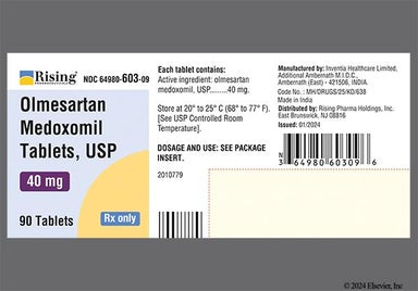 White Oval 067 - Olmesartan Medoxomil 40mg Tablet