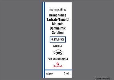 green-yellow - Brimonidine Tartrate/Timolol Maleate 0.2%-0.5% Ophthalmic Solution