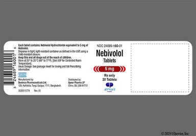 Beige Triangle B126 - Nebivolol 5mg Tablet