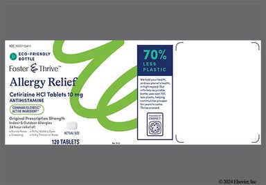 White Bullet 10 And Ctn - Foster & Thrive Allergy Relief 10mg Tablet
