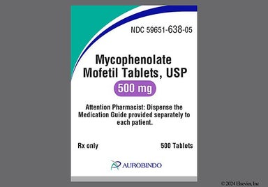 Purple Oblong M1 - Mycophenolate Mofetil 500mg Tablet