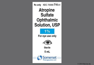 colorless - Atropine Sulfate 1% Ophthalmic Solution