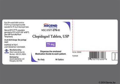 Pink Round Cl 75 - Clopidogrel 75mg Tablet