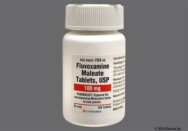 Beige Round F3 - Fluvoxamine Maleate 100mg Tablet