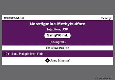 colorless - Neostigmine Methylsulfate 5mg/10mL Solution for Injection