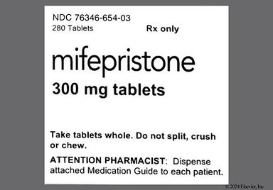 Yellow Oval 300 And Corcept - Mifepristone 300mg Tablet