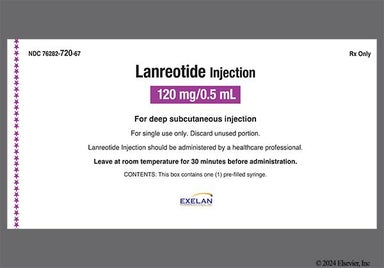 yellow - Lanreotide 120mg/0.5mL Solution for Injection