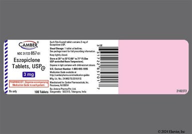 Blue Round E16 - Eszopiclone 3mg Tablet