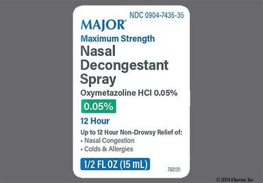 colorless - Nasal Decongestant 12 Hour Maximum Strength 0.05% Nasal Spray