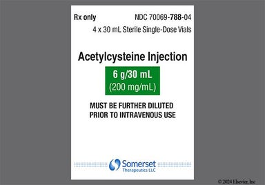colorless - Acetylcysteine 6g/30mL Solution for Injection