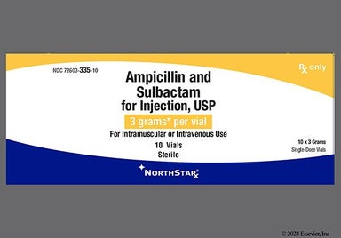 white - Ampicillin/Sulbactam 3g Powder for Injection