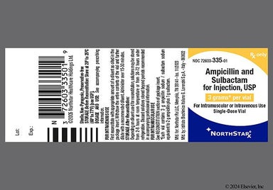 white - Ampicillin/Sulbactam 3g Powder for Injection