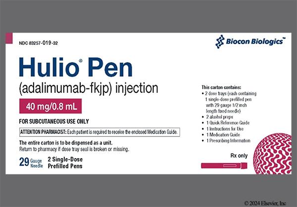 yellow - Hulio Pen 40mg/0.8mL Pre-Filled Pen Solution for Injection