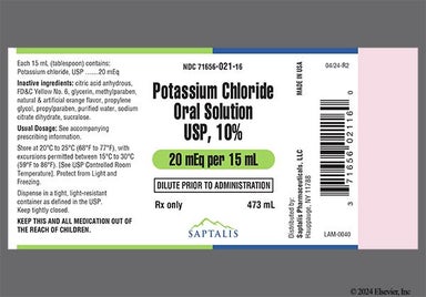 orange - Potassium Chloride 10% Solution