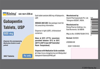 White Oval 7 5 - Gabapentin 600mg Tablet