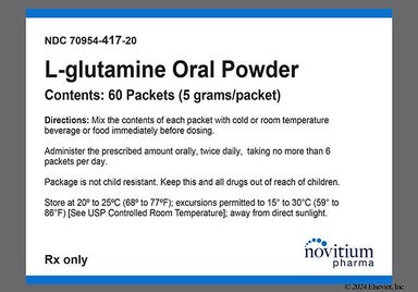 white - L-Glutamine 5g Powder for Solution