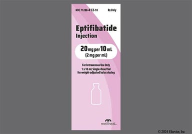 Colorless Not applicable - Eptifibatide 20mg/10mL Solution for Injection