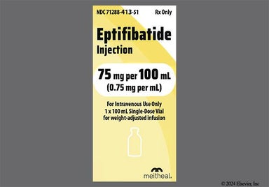 colorless - Eptifibatide 75mg/100mL Solution for Injection