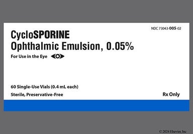 white - Cyclosporine 0.05% Ophthalmic Emulsion