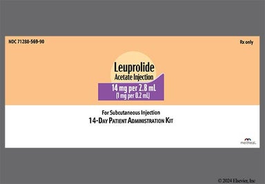 colorless - Leuprolide Acetate 14mg/2.8mL Solution for Injection Kit