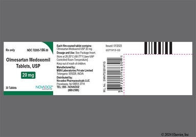 White Round Mo And 6 - Olmesartan Medoxomil 20mg Tablet