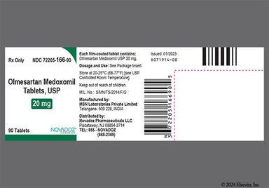 White Round MO - Olmesartan Medoxomil 20mg Tablet