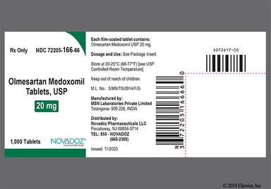 White Round Mo And 6 - Olmesartan Medoxomil 20mg Tablet
